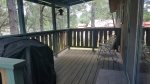 Covered back deck with BBQ Grill